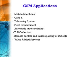 برنامه های کاربردی GSM